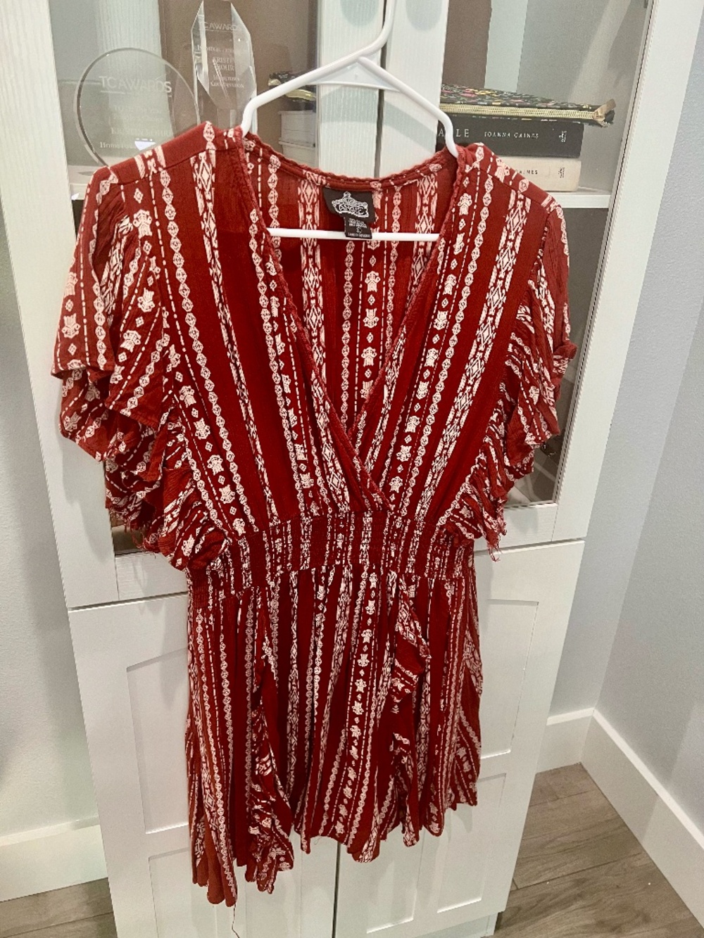 Reddish/Rust colored Angie dress, Size L